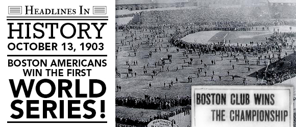 Image result for boston win baseball first world series 1903